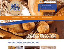 Tablet Screenshot of paoearte.com.br